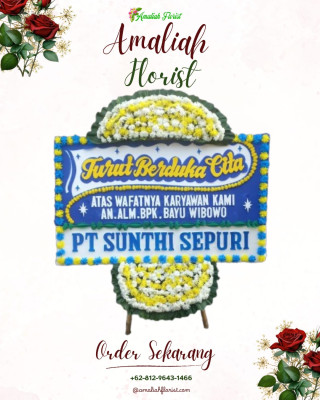 Papan Bunga Duka di Tengkurak